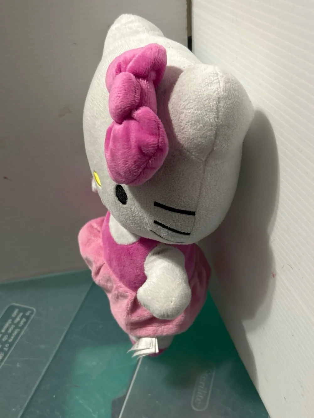 Hello Kitty White Plush with Bright Pink Dress and Bow